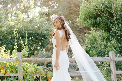 Gorgeous photo of bridal gown.