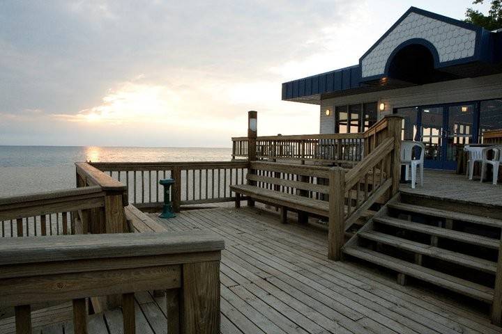 Windswept decking