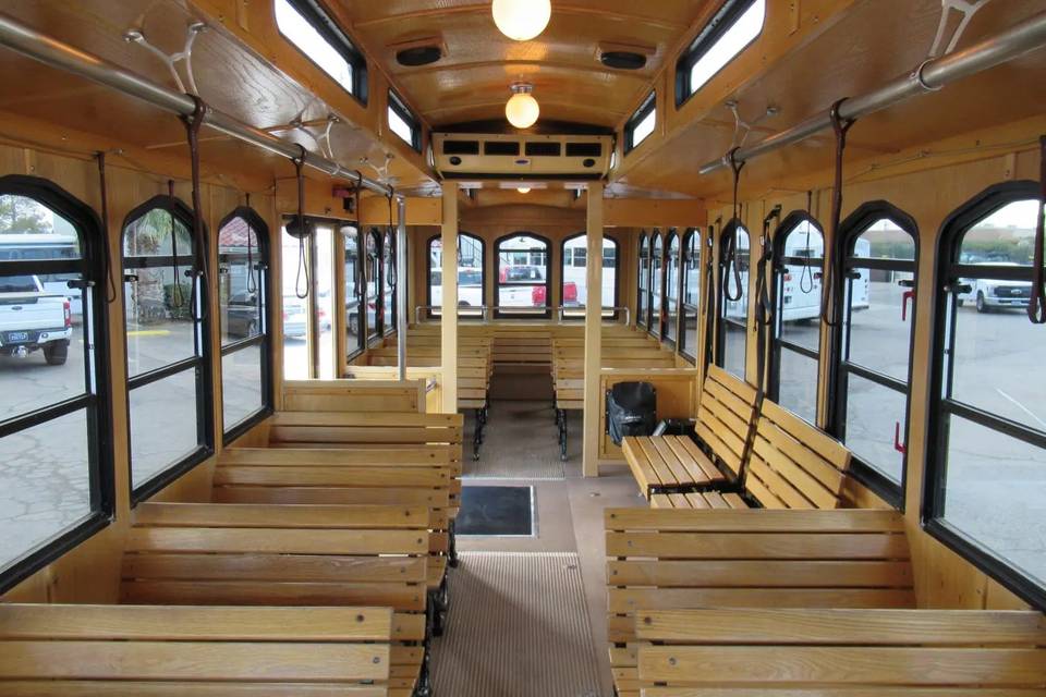 Wedding trolley seating
