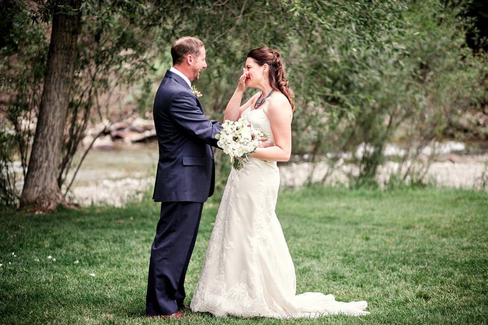 Groom and bride