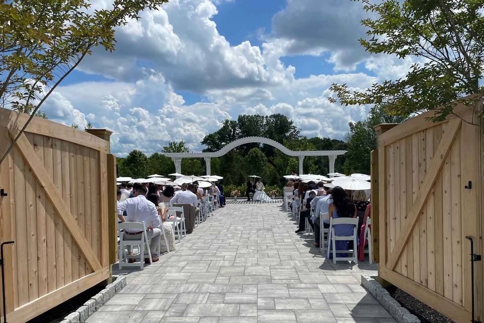 Garden Wedding Ceremony