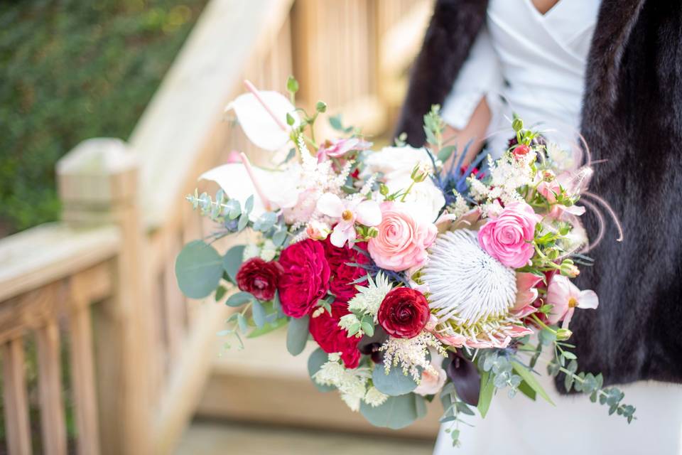 Bride bouquet of flowers