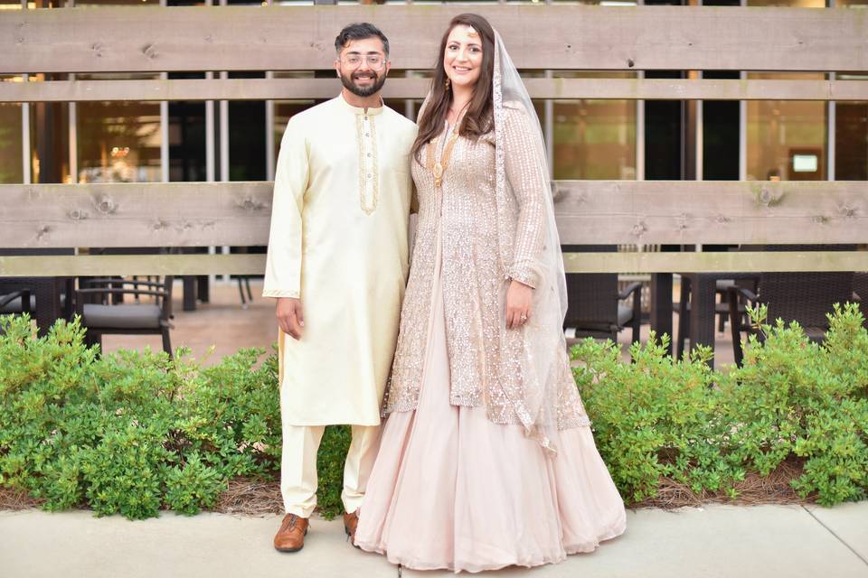 Couple posing at The Westin