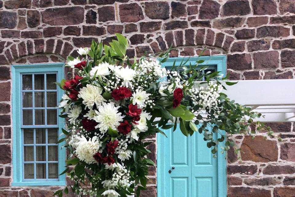 Close up ceremony decor
