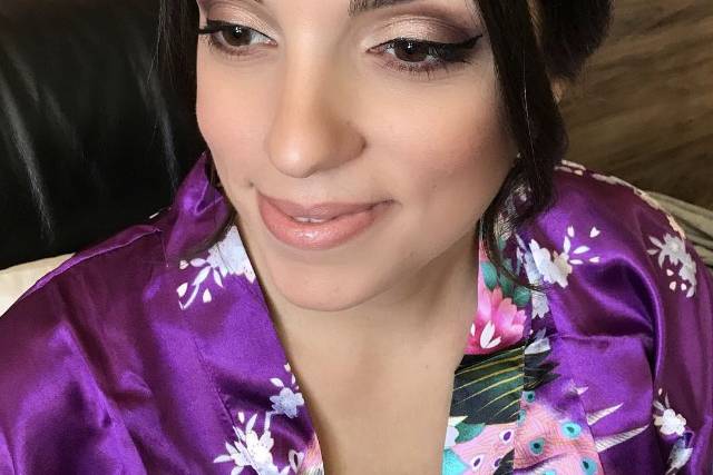 Beautiful glam for bride to be