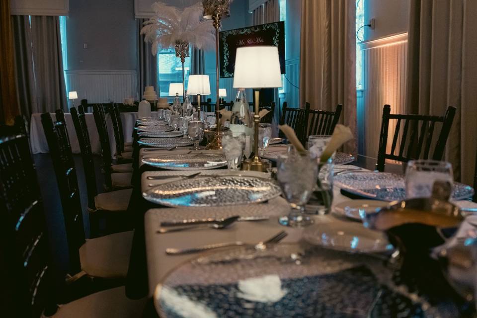 Table setting for reception