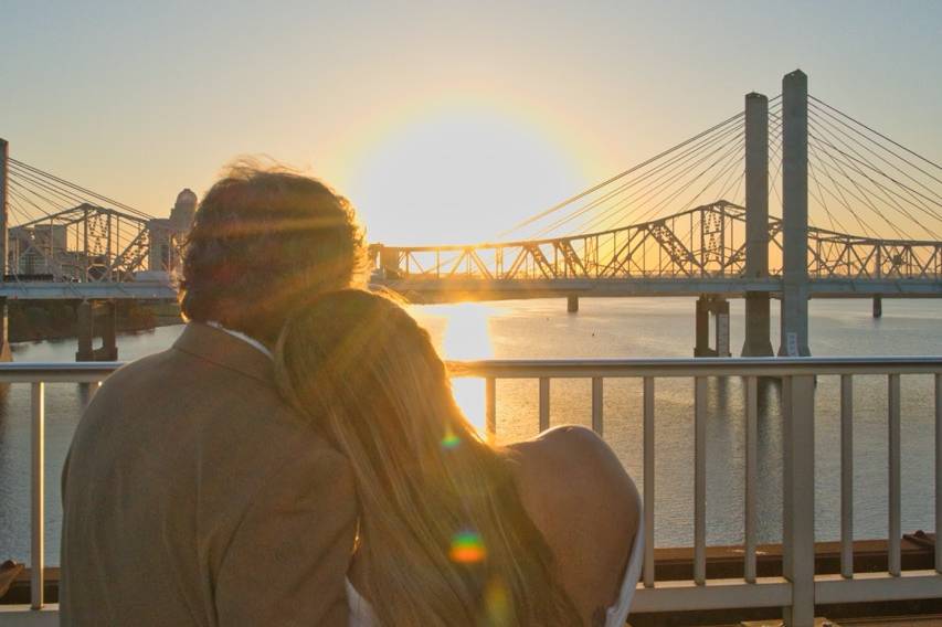 Gazing into the sunset