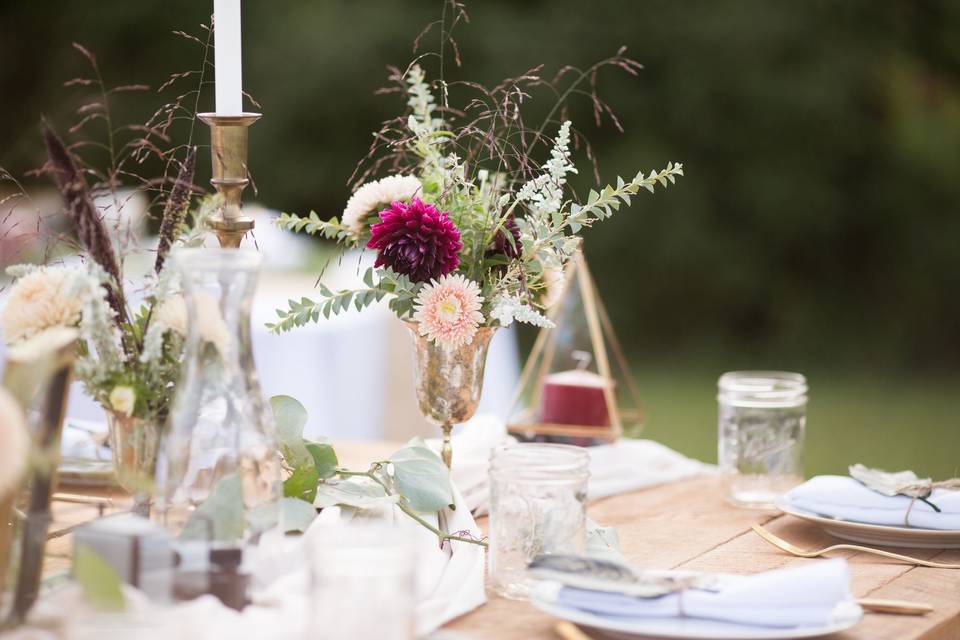 Rustic centerpieces