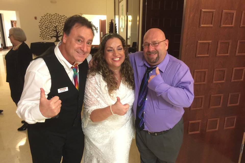 DJ Buddy with Lucas & Rozanna - this was a wonderful wedding & they were so sweet!  Loved the venue too - Fern Forest Nature Center in Coconut Creek, Florida...it's like an oasis of peace for you special day :-)