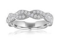 Diamond wedding band.