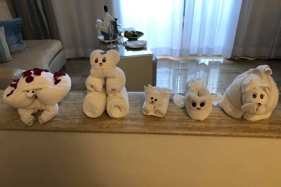 Surprise towel buddies