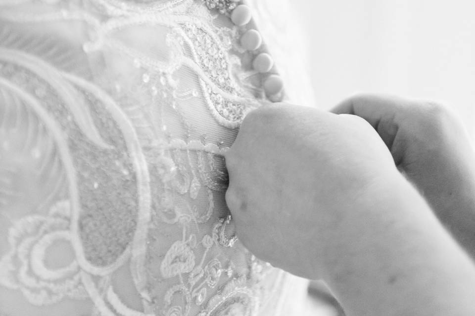 Wedding dress details - Carrie Lilly Photography