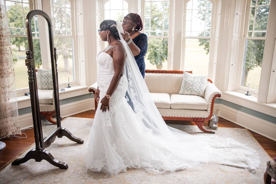 Bride and Mom