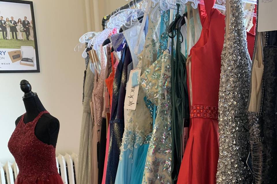 Many dresses