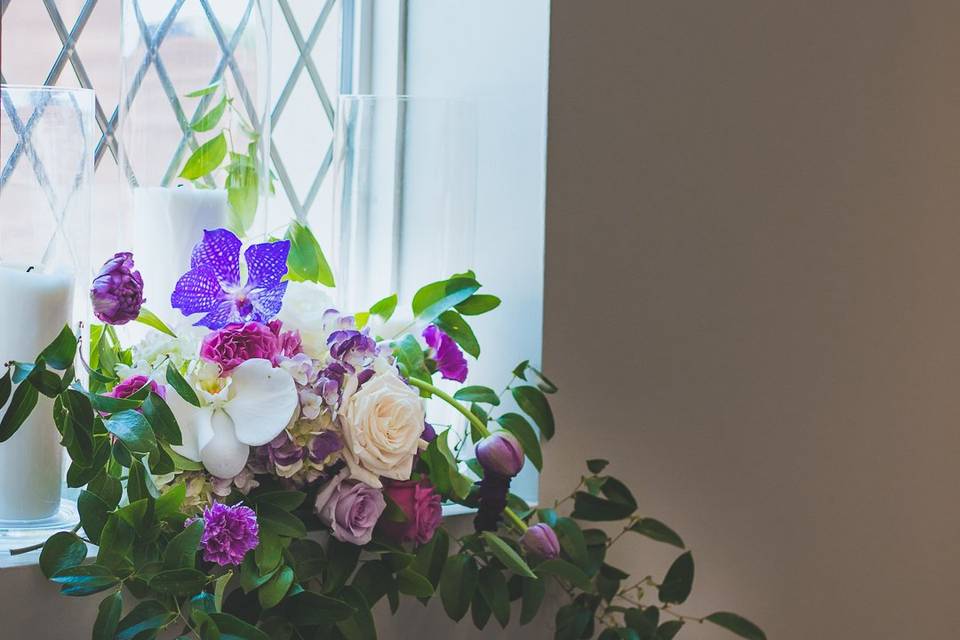 Window Floral Arrangment