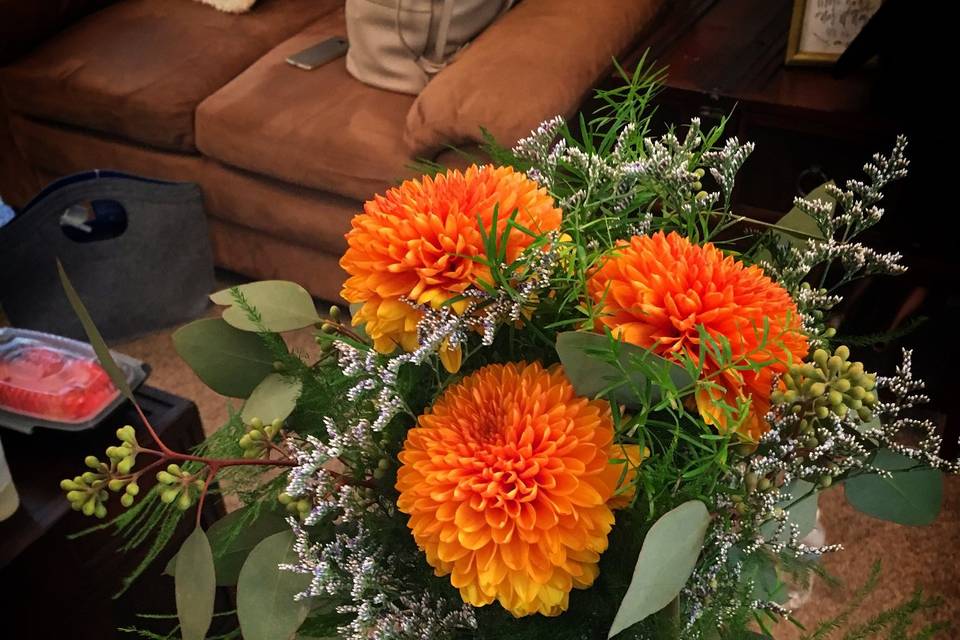 Orange flowers