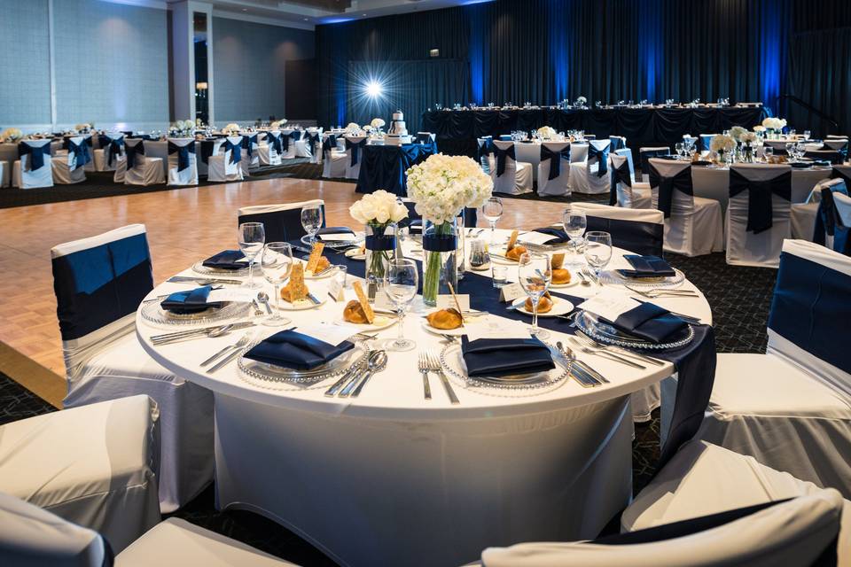 Reception Table Centerpieces Designed by L.A. Flowers, Inc. Hotel Arista Naperville Wedding Beautiful Photo Taken by Jennifer Jackson Photography - http://www.jennography.net