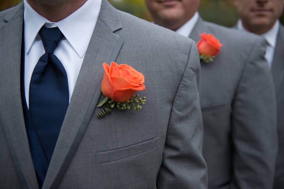 Boutonniere designed by L.A. Flowers, Inc.Beautiful photo taken by http://www.lenaleephotography.com