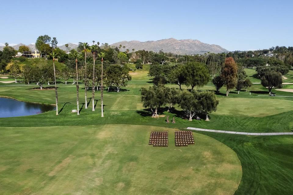 Aerial View of 1st Fairway