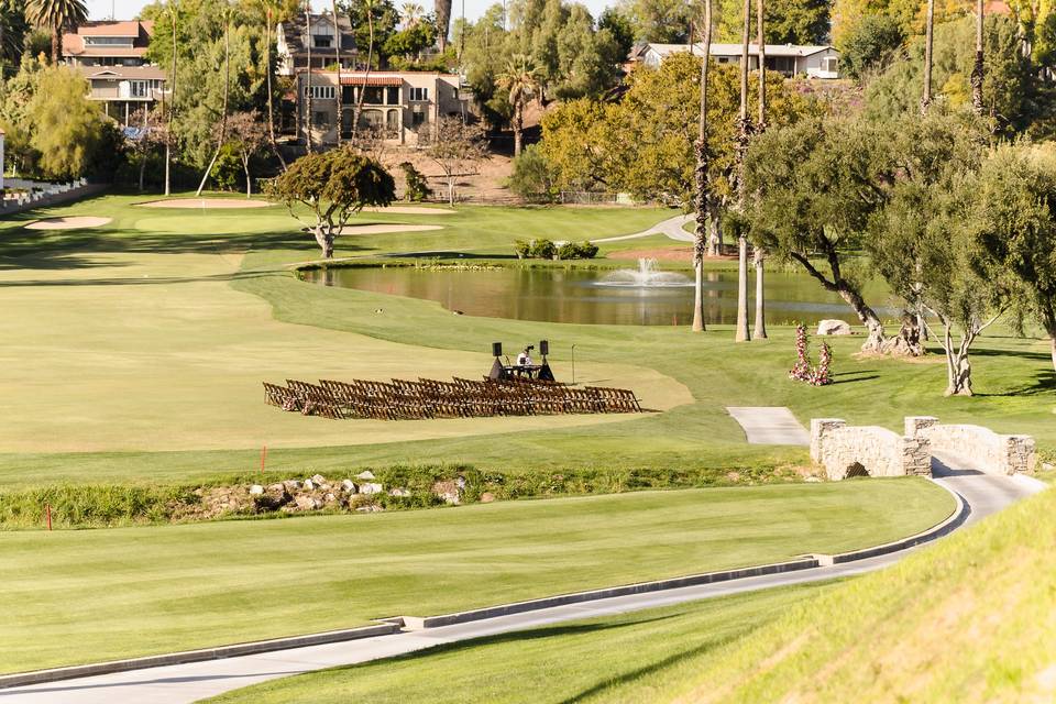 Ceremony on 1st Fairway