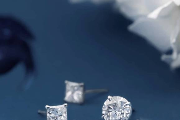 Diamond Stud Earrings