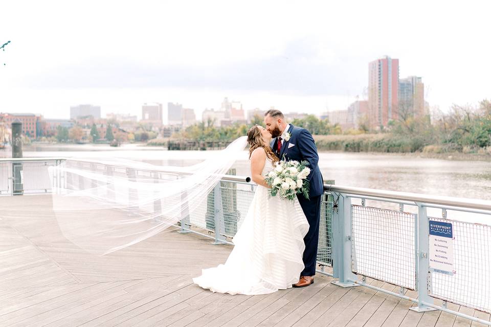 Portrait of the happy couple