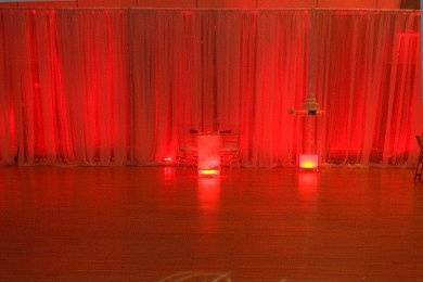 Wedding monogram uplighting