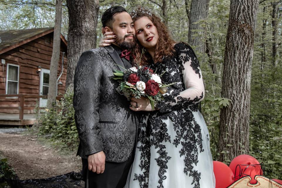 Wedding in the woods