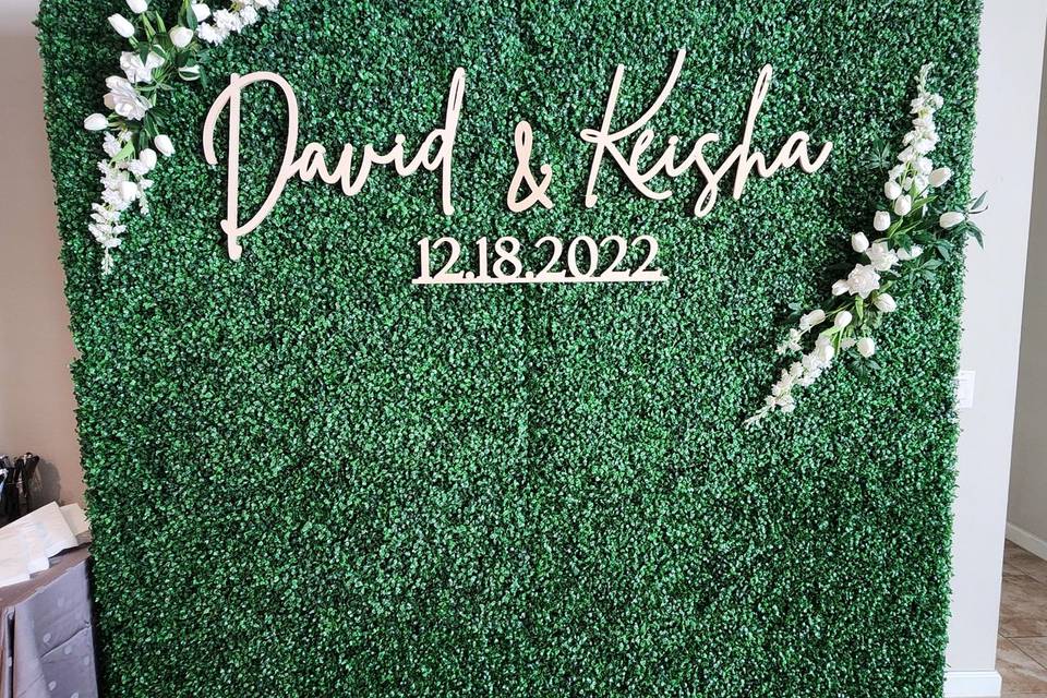 David and Keisha Green Wall