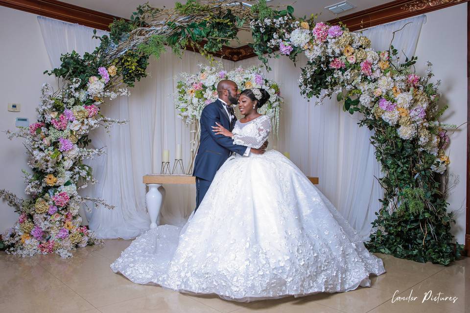 Gorgeous floral arch
