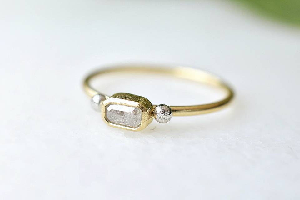 Petite diamond ring