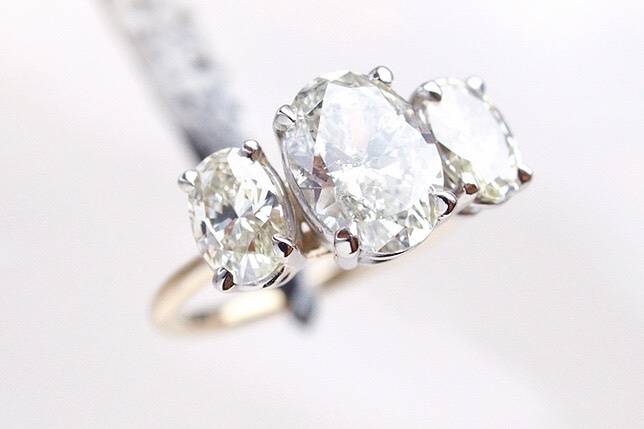 Three diamond engagement