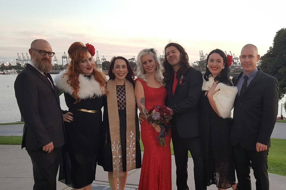 Group wedding photo