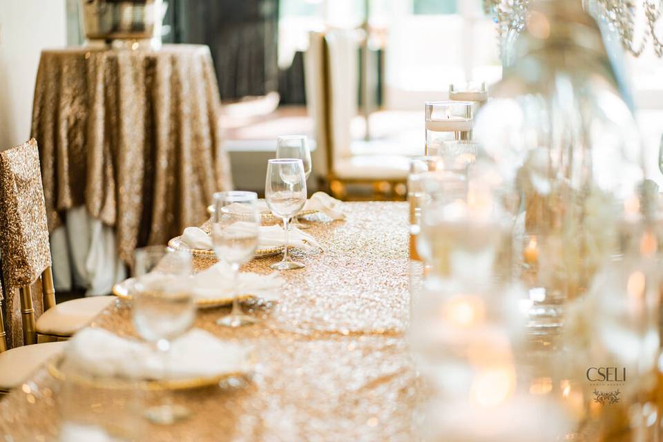 Wedding reception layout