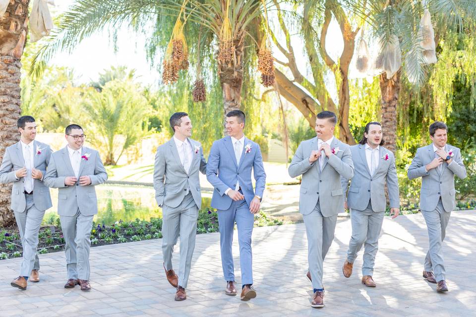 Groomsmen at Old Polo Estate