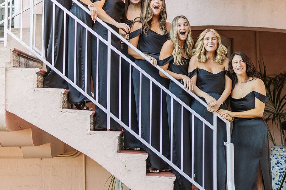 Bridesmaid first look