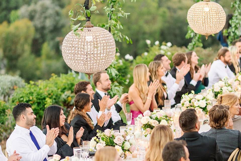 Reception toasts