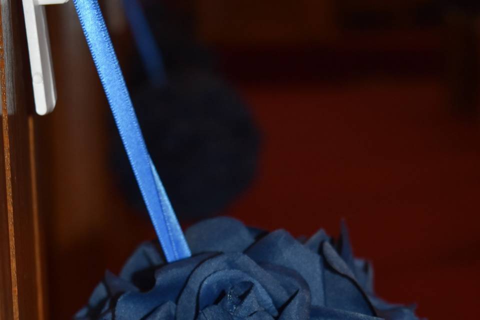Blue flower ball