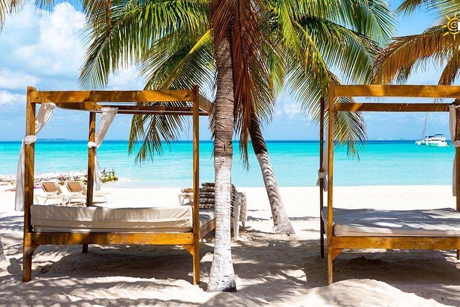 Beds on the beach