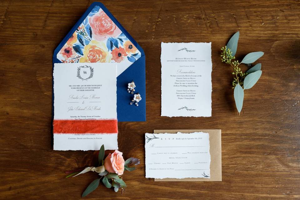 Semi-Custom Wedding Invitation