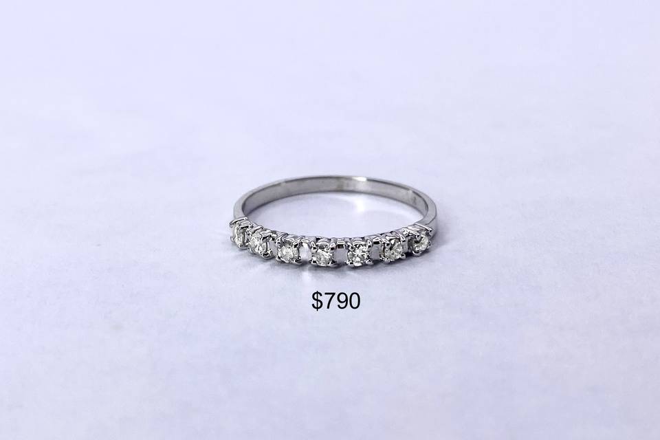 Diamonds on 18k White Gold