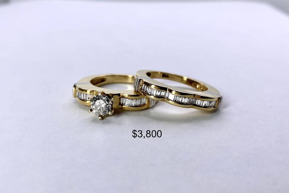 Diamond Wedding Rings Set I