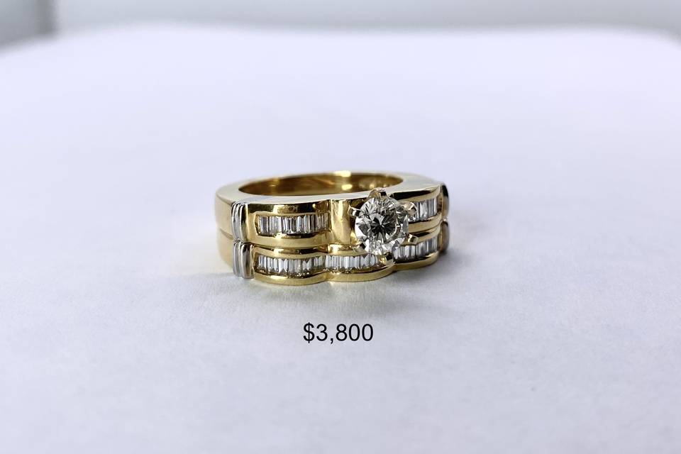 Diamond Wedding Rings Set II