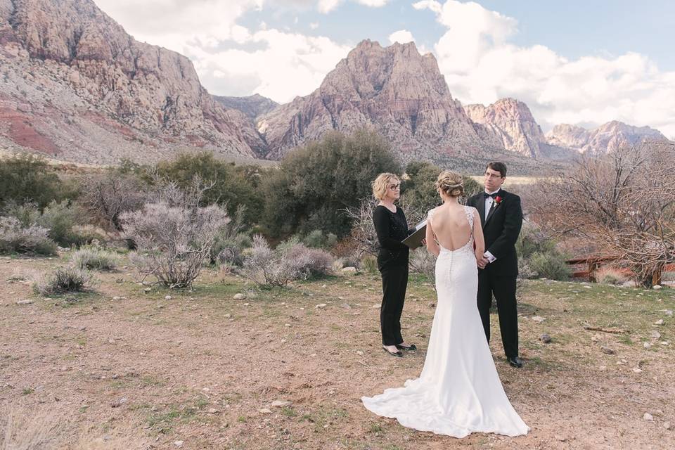 Braving the cold at Red Rock