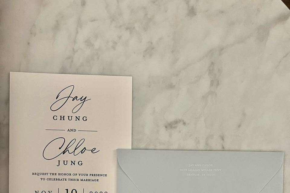 Stunning Invitation Suite