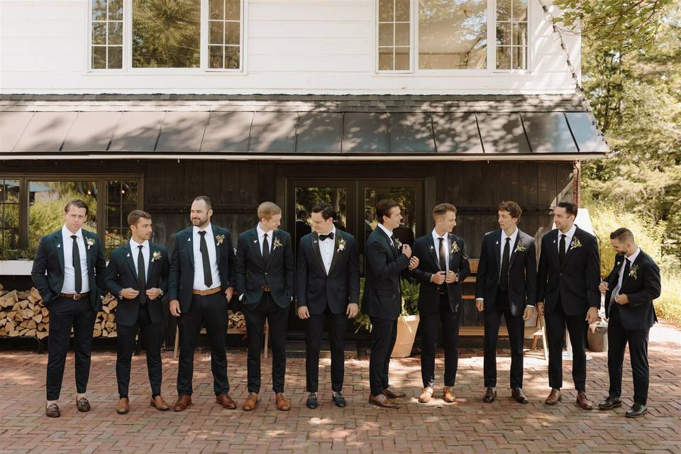 Groomsmen, Tavern Patio