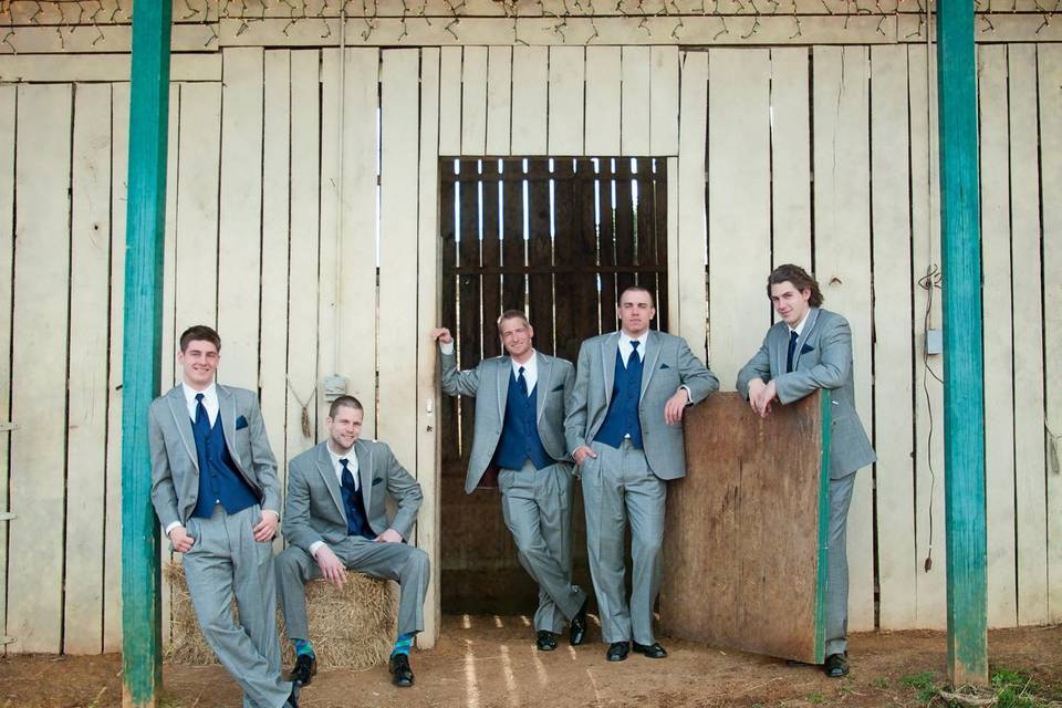 Groom and groomsmen