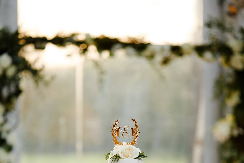 Decadent wedding cake