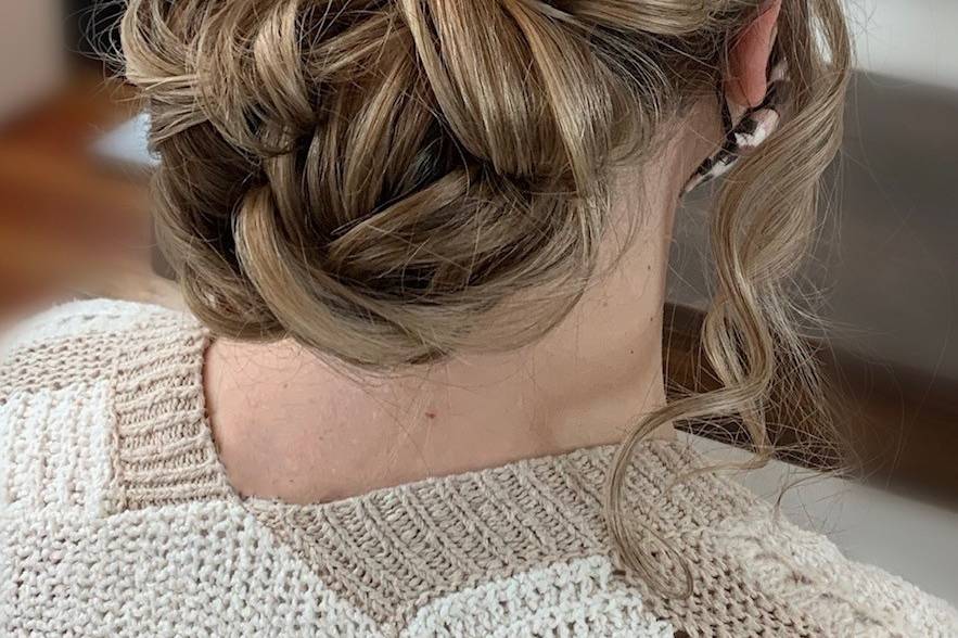 Romantic updo