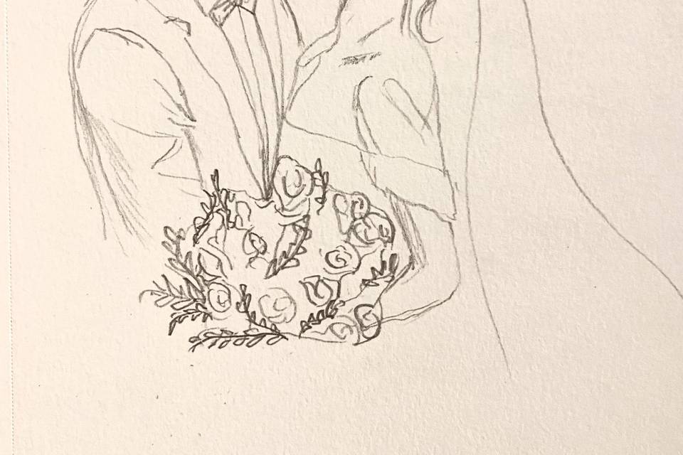 Bride $ Groom Sketch
